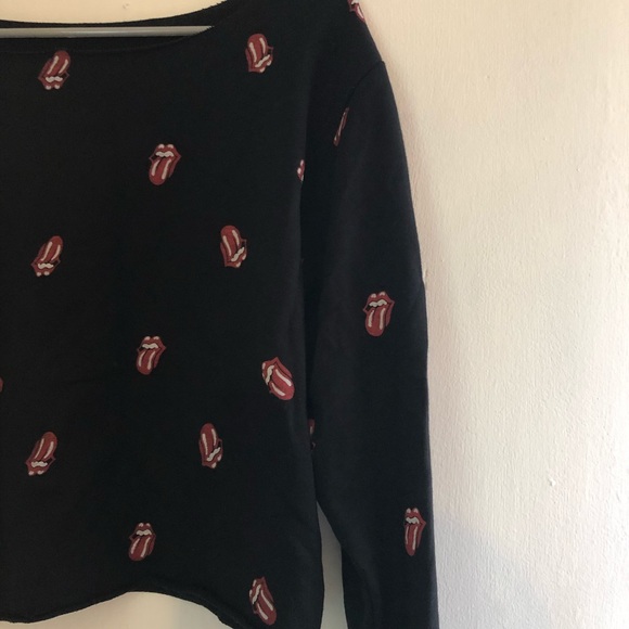 ROLLING STONES BLACK LONG SLEEVE SHIRT EDGY - Picture 2 of 3